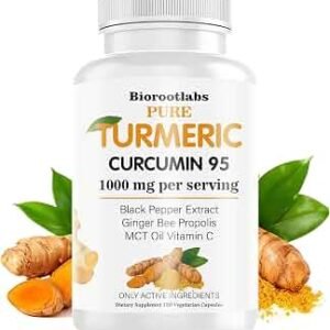 FineRoot - Turmeric Curcumin 1000mg with Black Pepper, 95% Curcuminoids